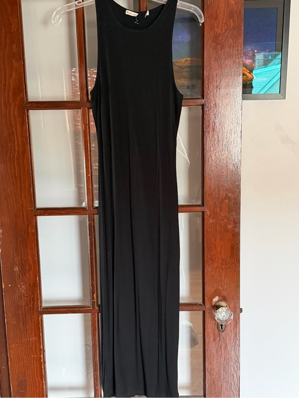 Marine Layer Sleeveless Black Maxi Dress